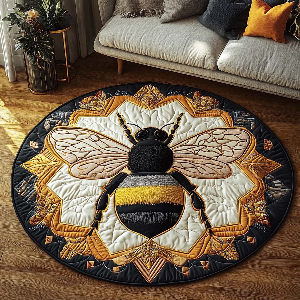 Monarch Of The Meadow Quilted Round Mat NCU0NT1262