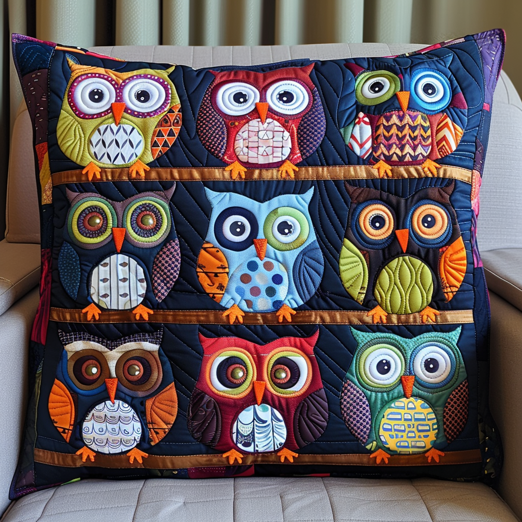 Mystic Owl Quilted Pillow Case NCU0NT041