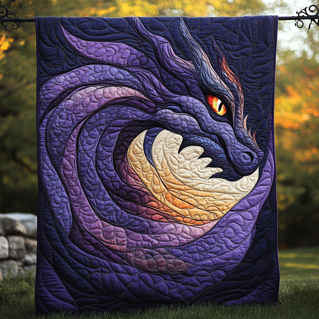 Mystic Flame Quilted Blanket NCU0DK488