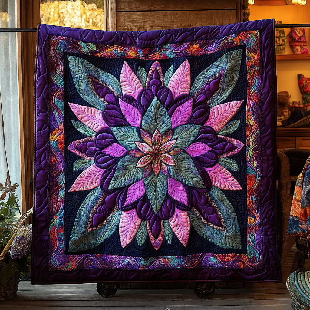 Mystic Mandala Quilted Blanket NCU0DK979