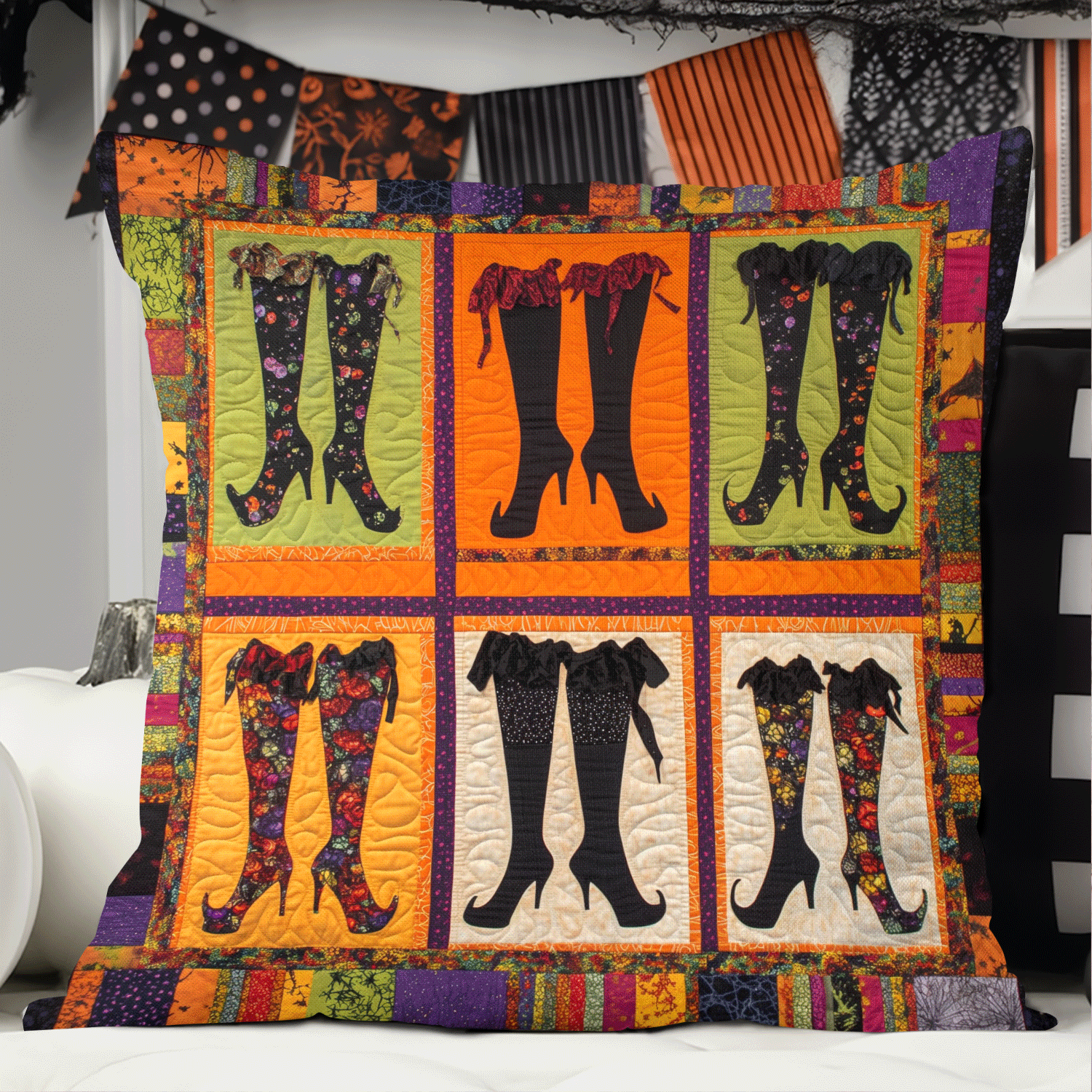 Haunted Fashion Quilted Pillow Case NCU0TH1754