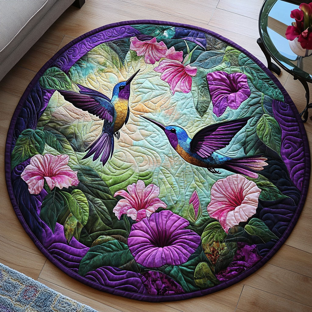 Nectar Bloom Quilted Round Mat NCU0PT1198