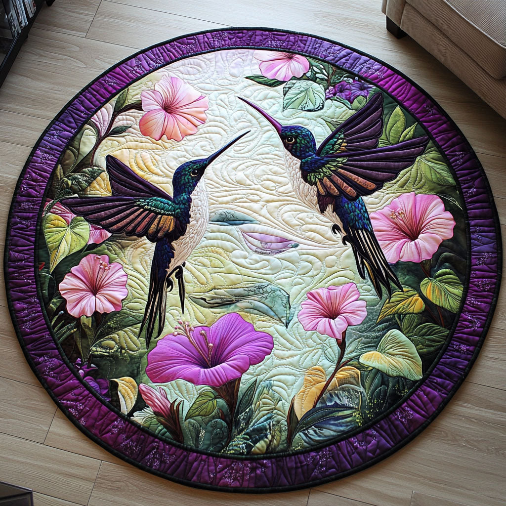 Nectar Garden Quilted Round Mat NCU0PT1199