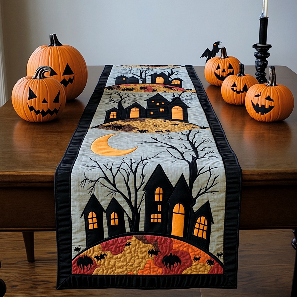 Night Fall Quilted Table Runner NCU0DV465