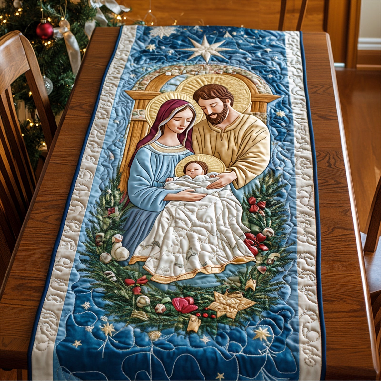 Night of Hope Quilted Table Runner NCU0PT1312