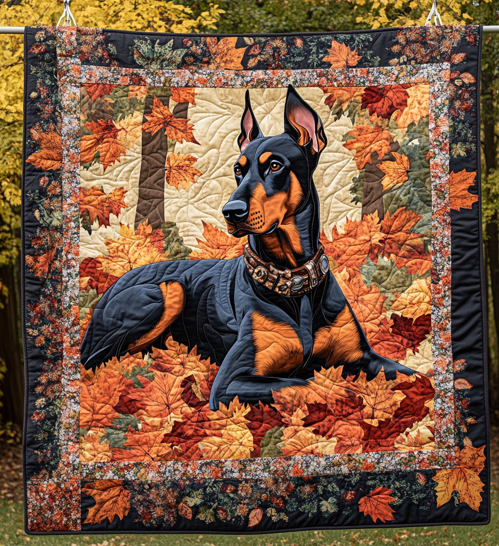 Noble Doberman Dreams Quilted Blanket NCU0PT988