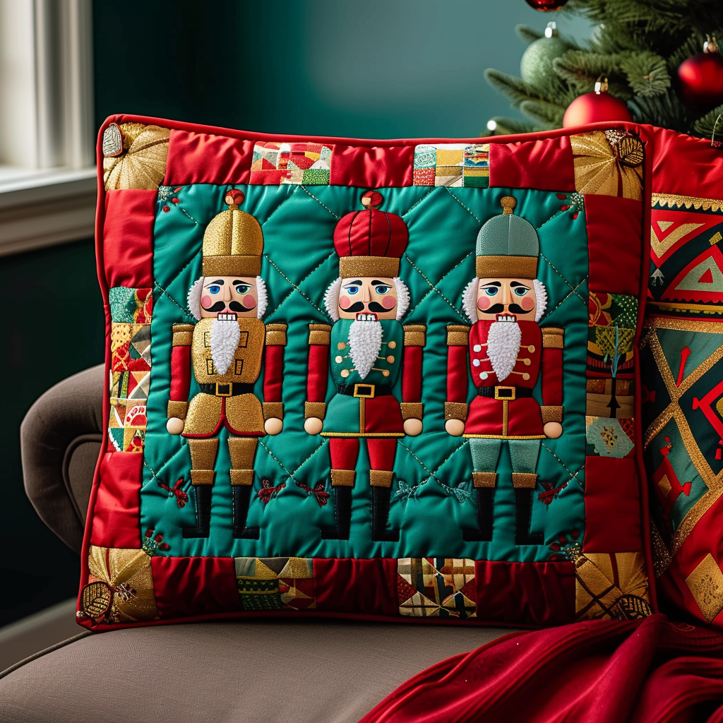 Nutcracker Suite Quilted Pillow Case NCU0DV234