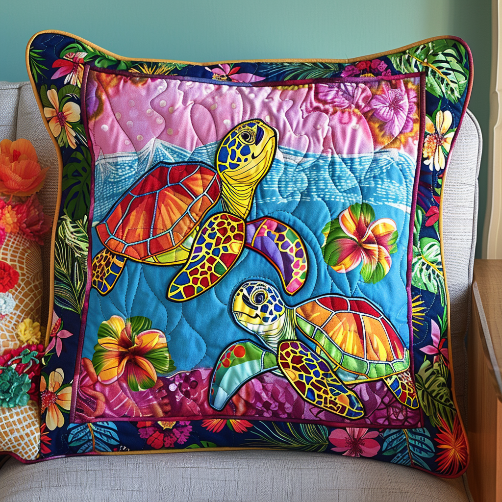 Ocean Harmony Quilted Pillow Case NCU0TL487