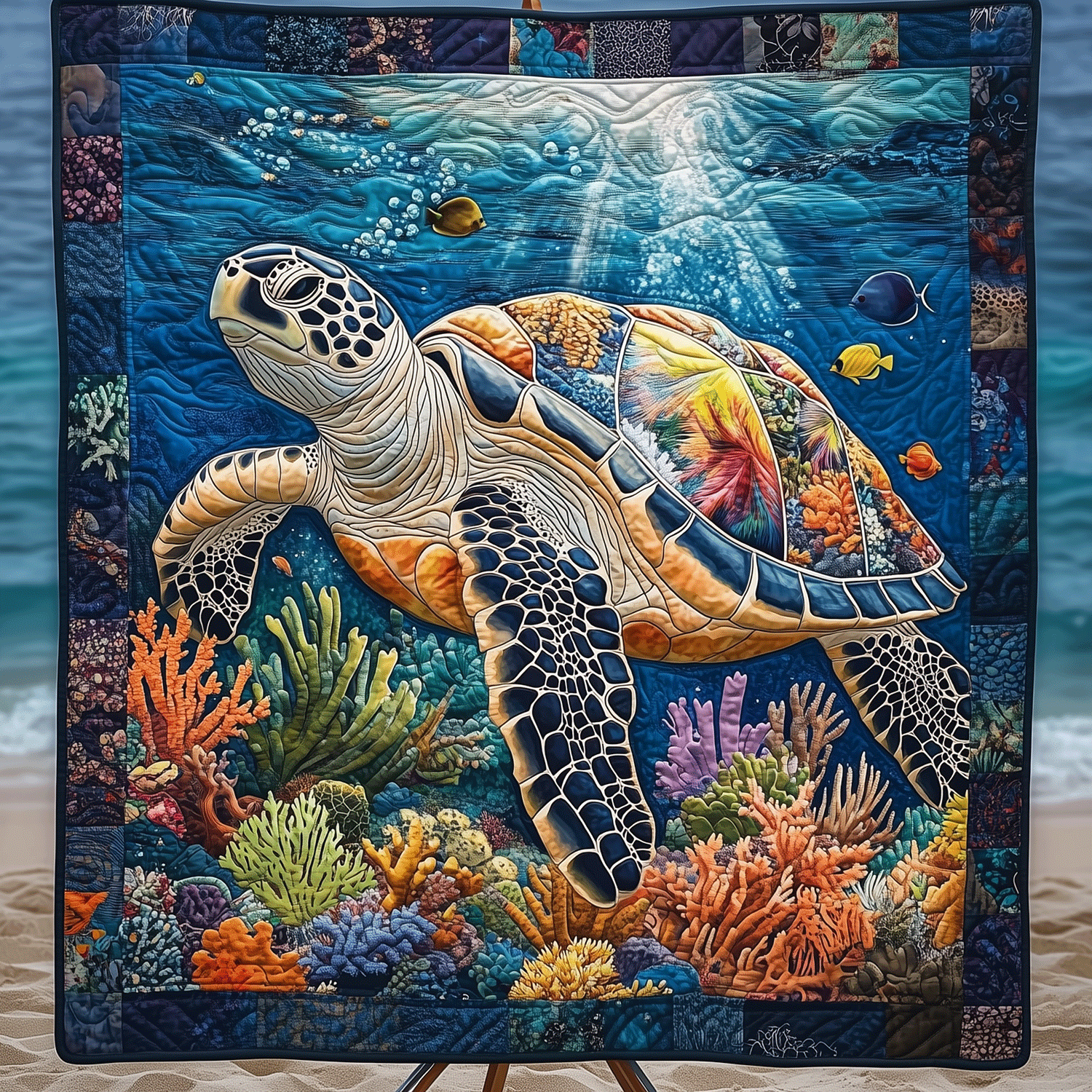 Oceanic Journey Quilted Blanket NCU0TH1797