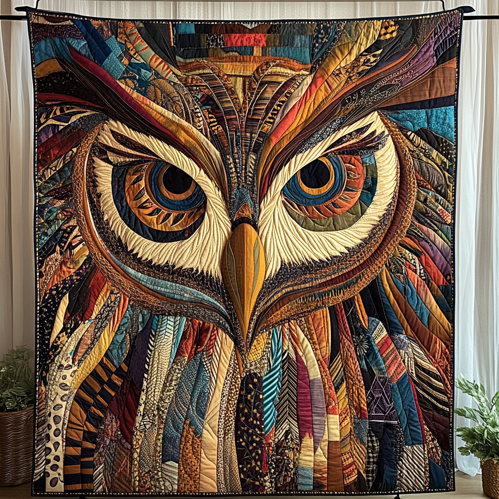 Owl Native Quilted Blanket NCU0DK646