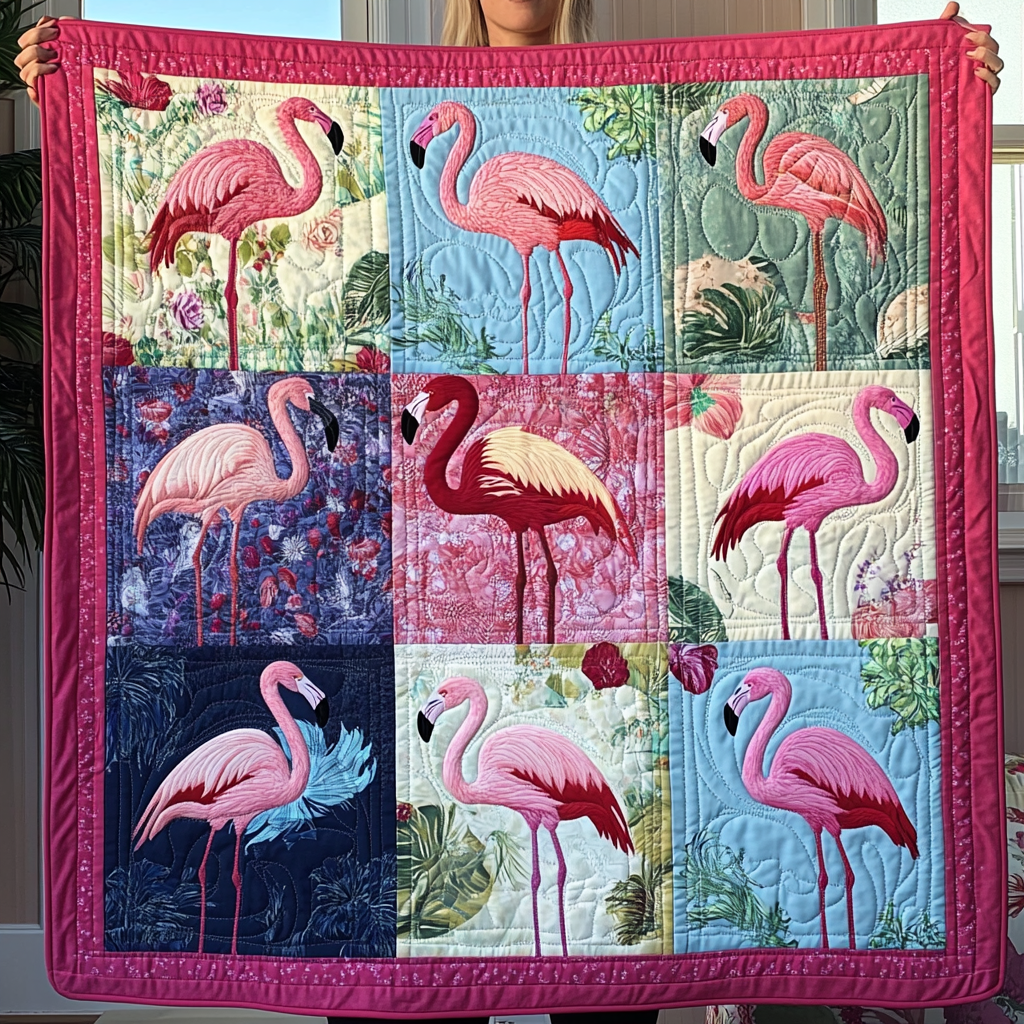 Pink Paradise Quilted Blanket NCU0DK443