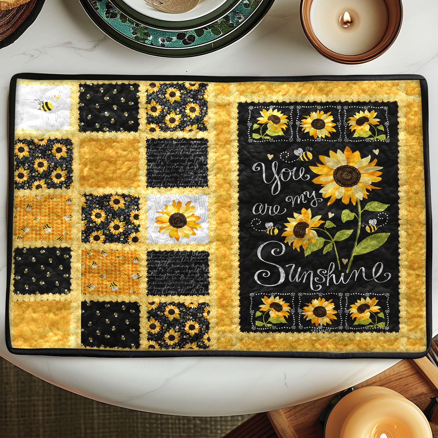 You Are My Sunshine Quilted Place Mat NCU0TH491