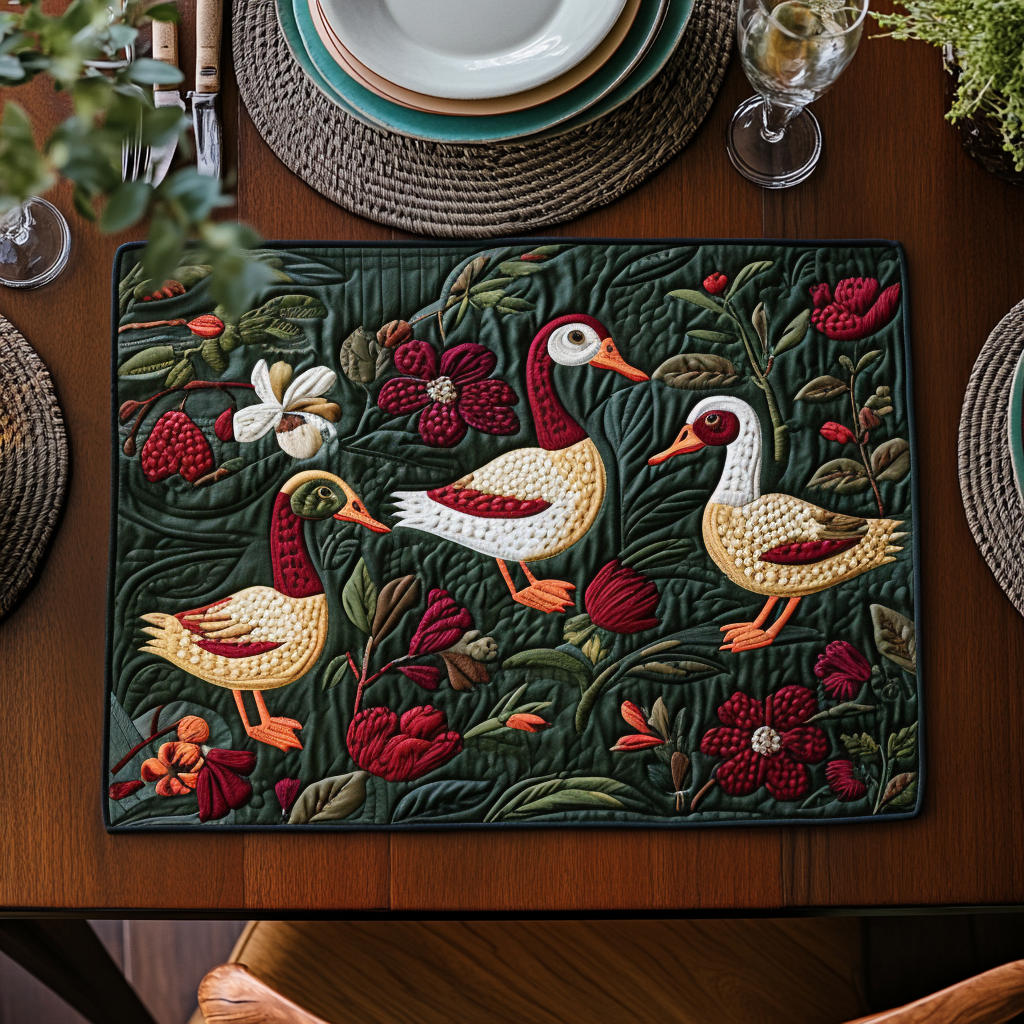 Playful Duck Quilted Placemat NCU0DV423