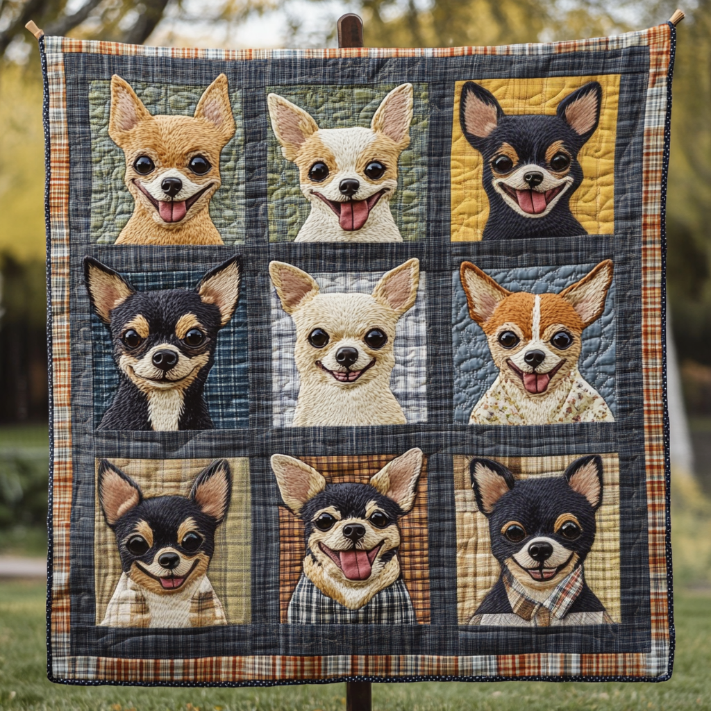 Pocket Sized Pup Quilted Blanket NCU0DK1416