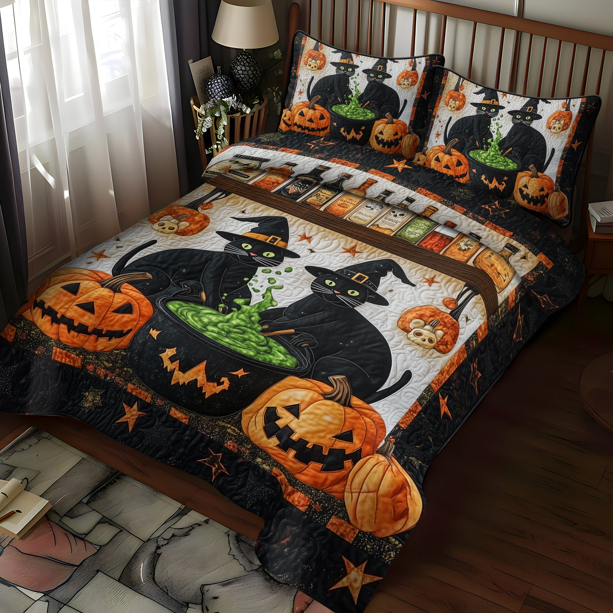 Potion Masters 3-Piece Quilted Bedding Set NCU0TH1662