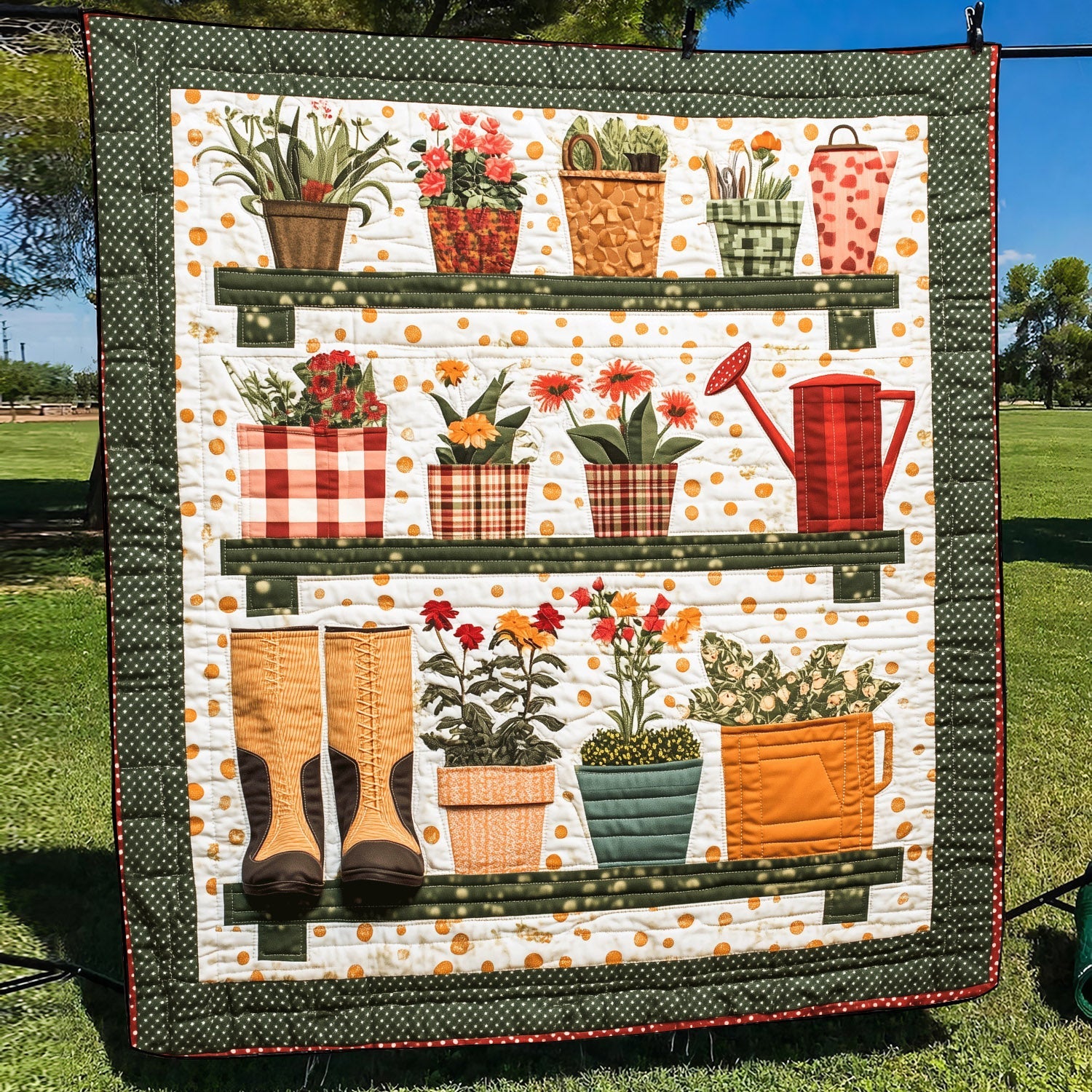 Potted Paradise Quilted Blanket NCU0TH1428