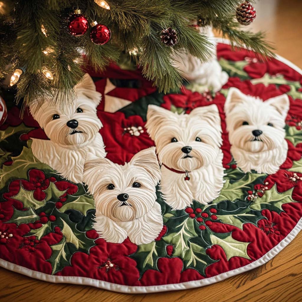 Pure Paws Christmas Quilted Tree Skirt NCU0NT1639