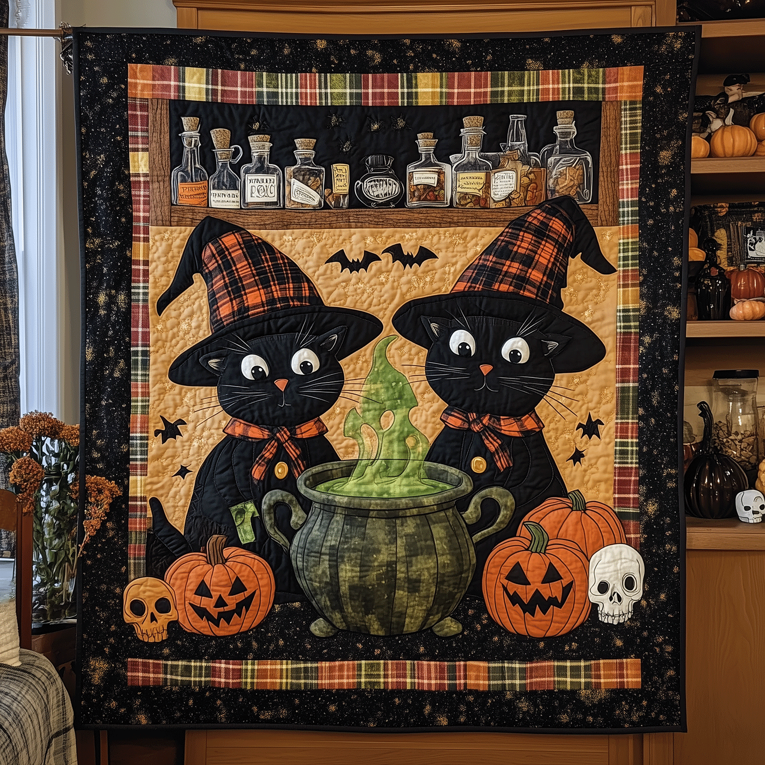 Purrfectly Bewitching Quilted Blanket NCU0TH1511