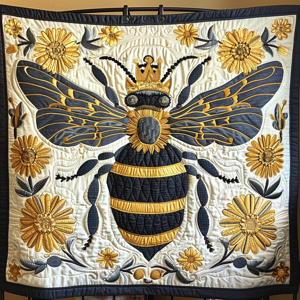 Queen Bee Quilted Blanket NCU0DK306