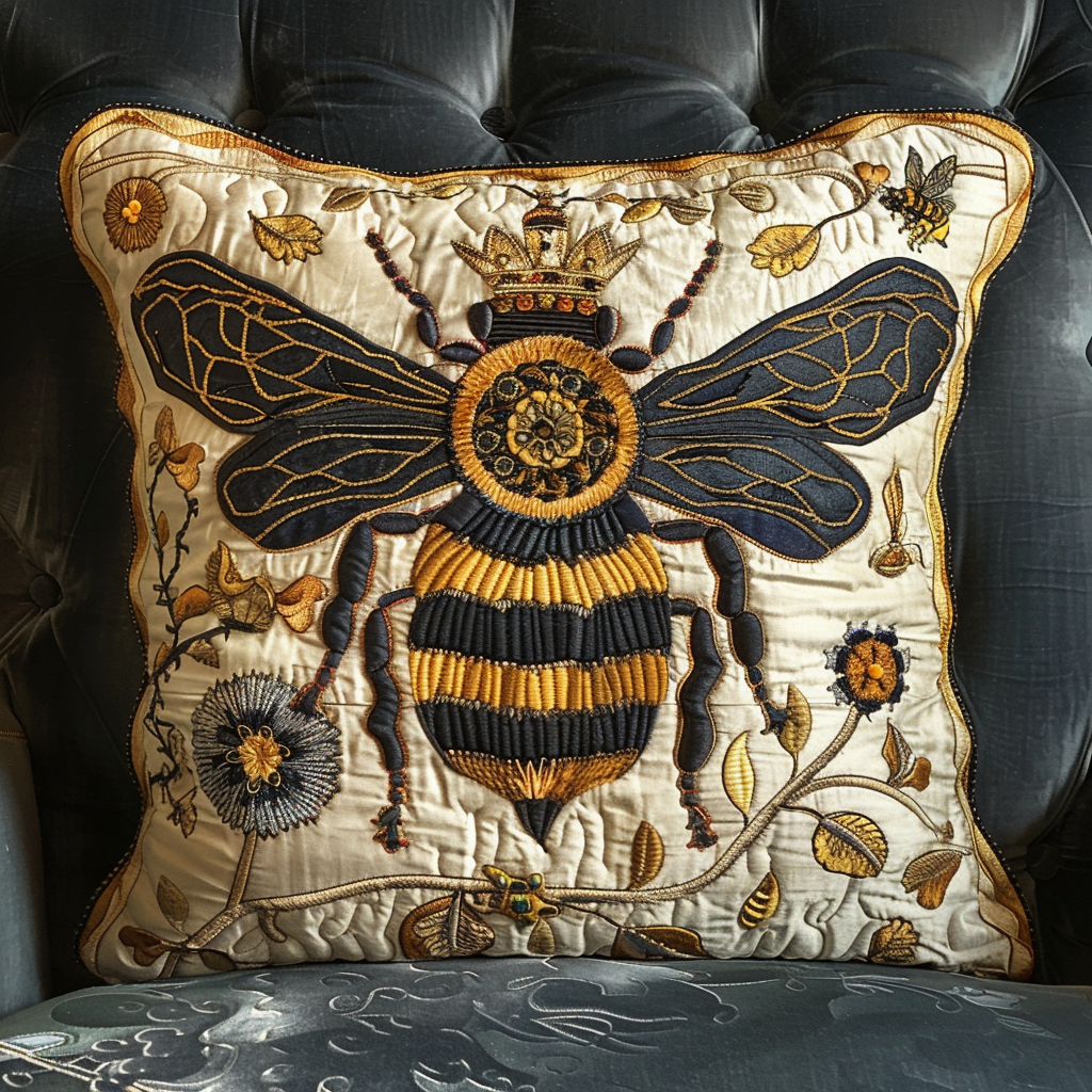 Queen Bee Quilted Pillow Case NCU0NT022