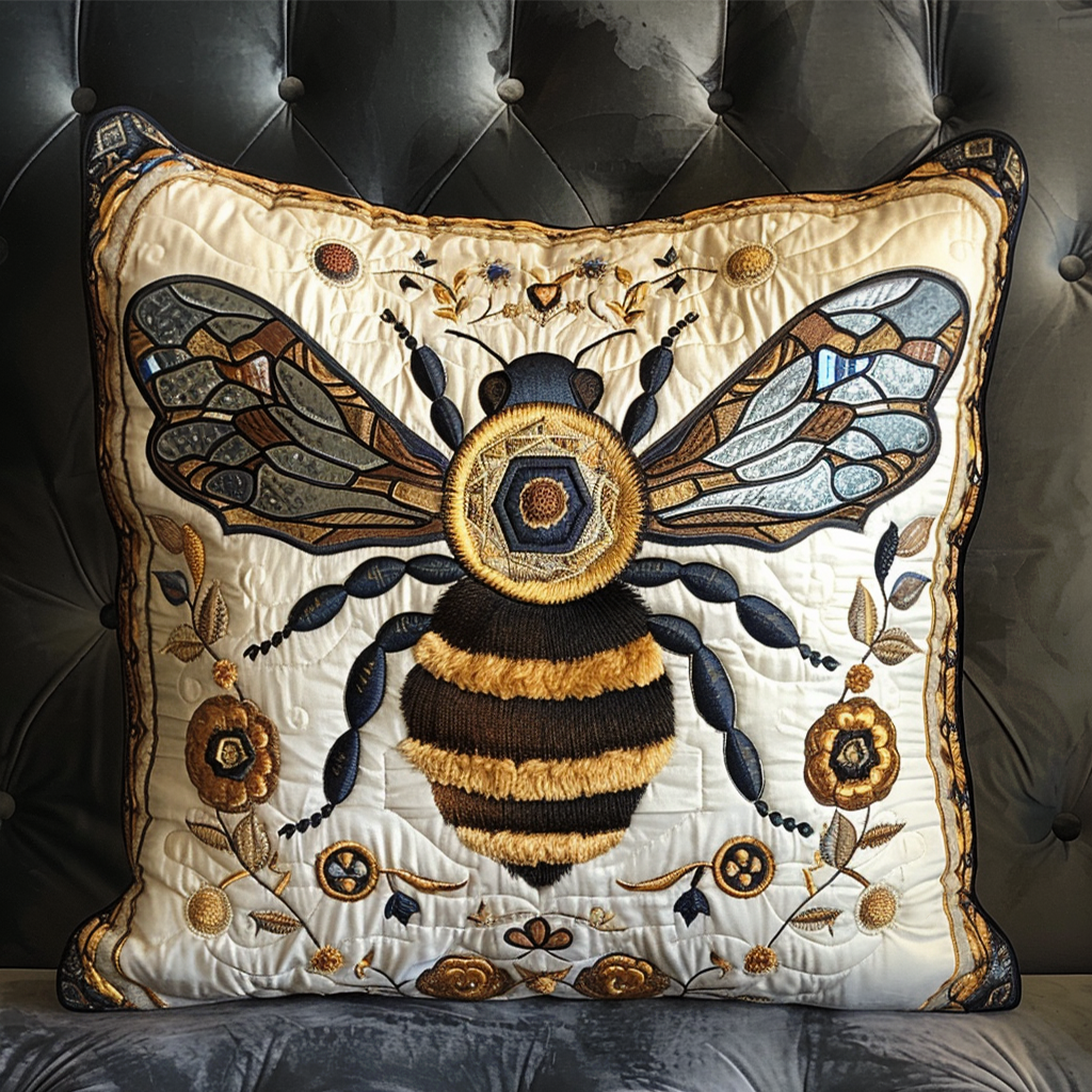 Radiant Bee Quilted Pillow Case NCU0NT017