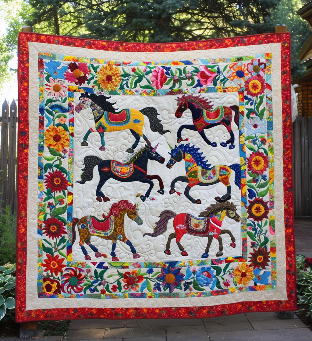 Radiant Horse Quilted Blanket NCU0DV361