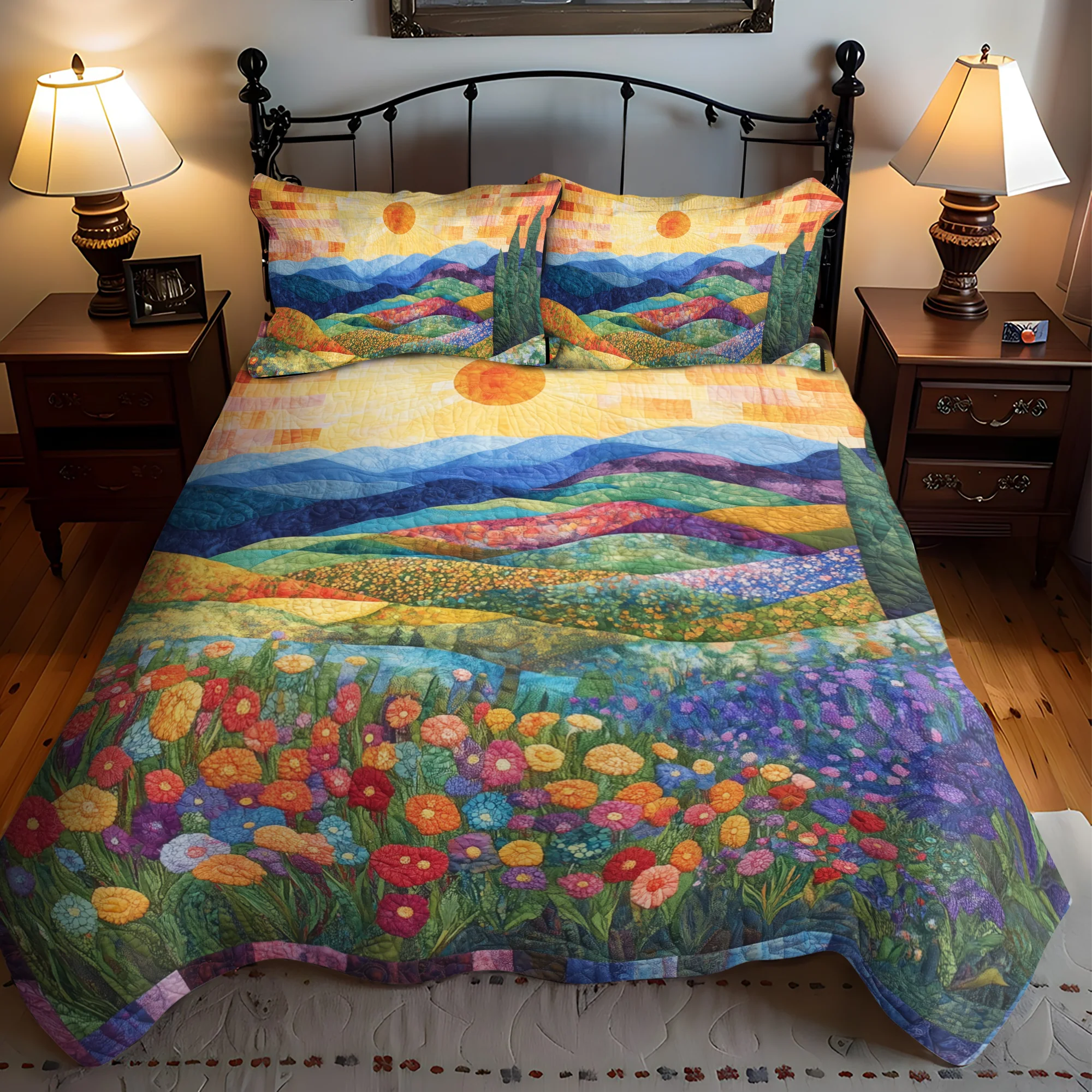 Sunshine 3-Piece Quilted Bedding Set NCU0VT40