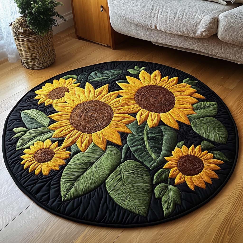 Radiant Vista Quilted Round Mat NCU0NT1278