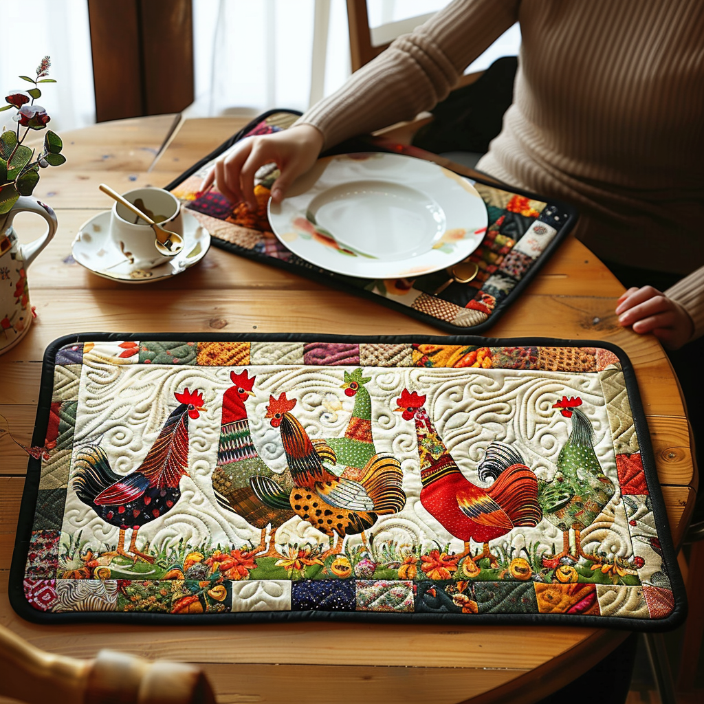 Chicken Quilted Place Mat NCU0VT02