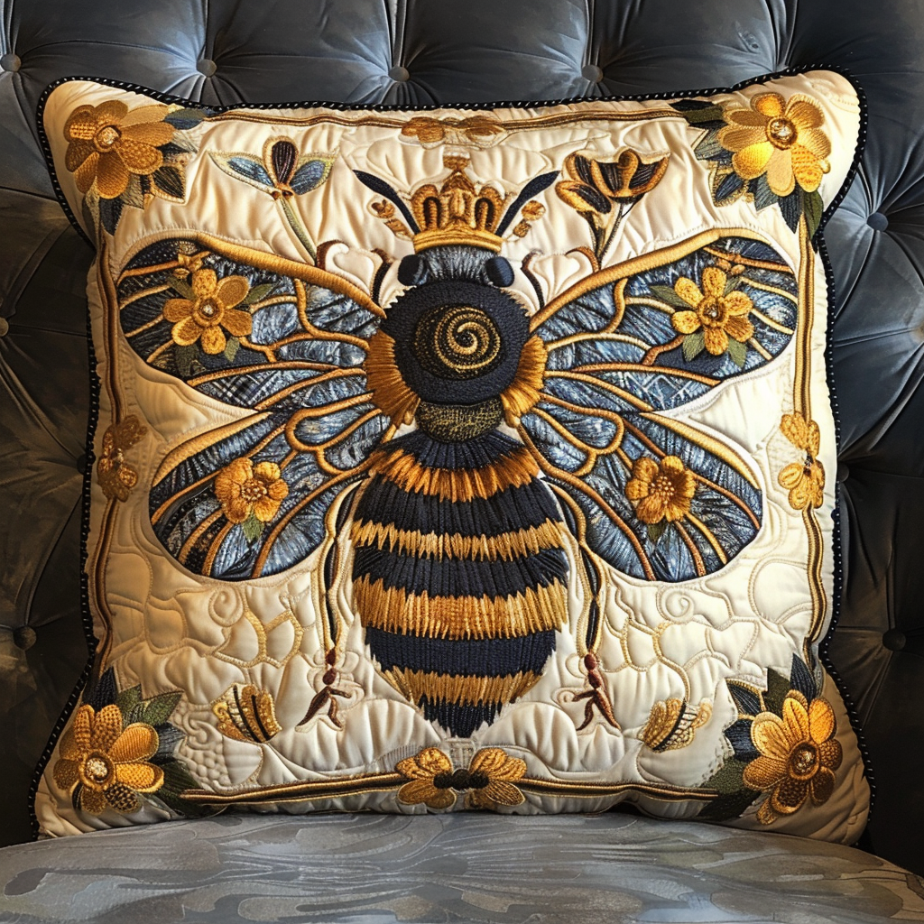 Royal Bee Quilted Pillow Case NCU0NT021