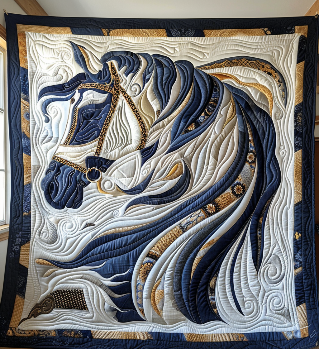 Horse Quilted Blanket NCU0VT10