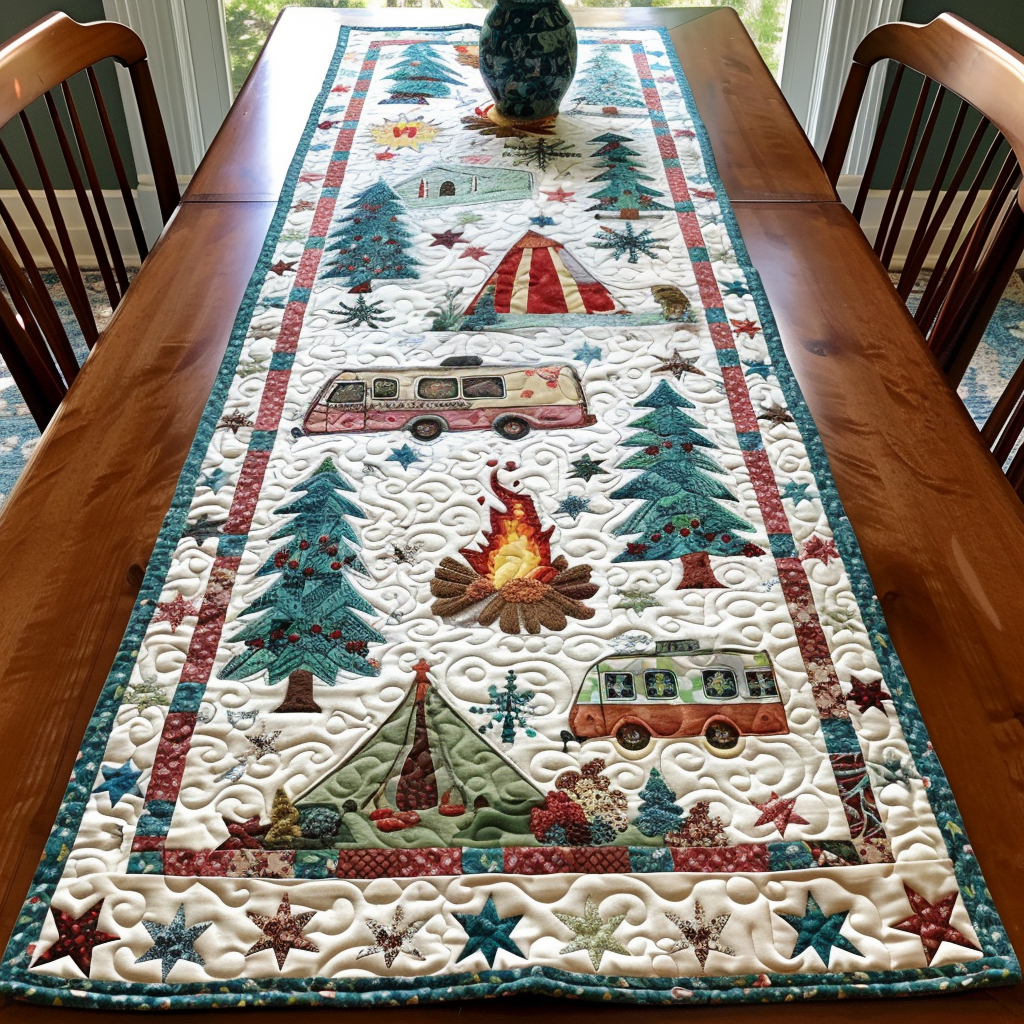 Rustic Retreat Quilted Table Runner NCU0PT120