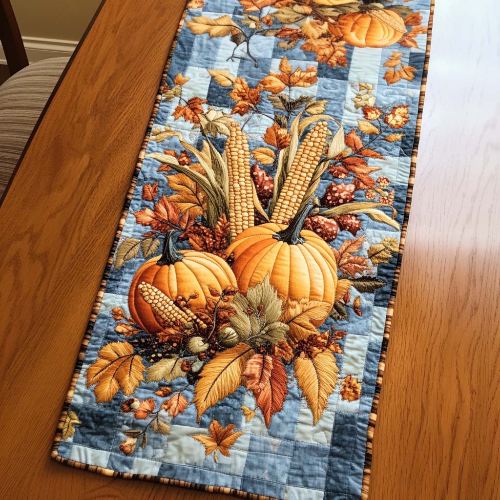 Rustic Cornucopia Quilted Table Runner NCU0NT1200