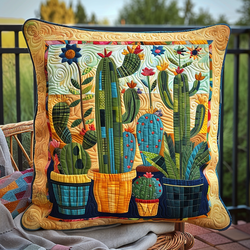 Saguaro Sanctuary Quilted Pillow Case NCU0TH459