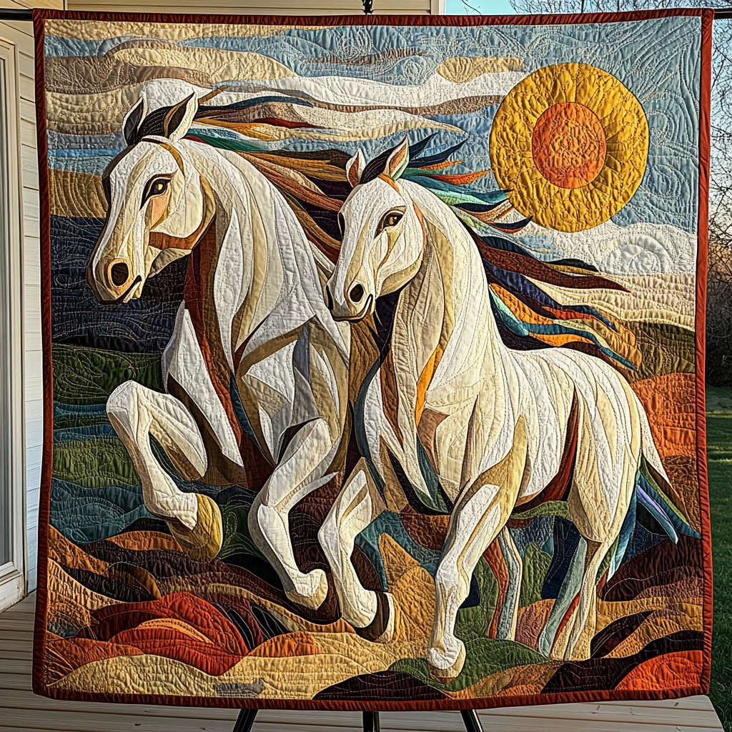 Savannah Stallion Quilted Blanket NCU0DK1812