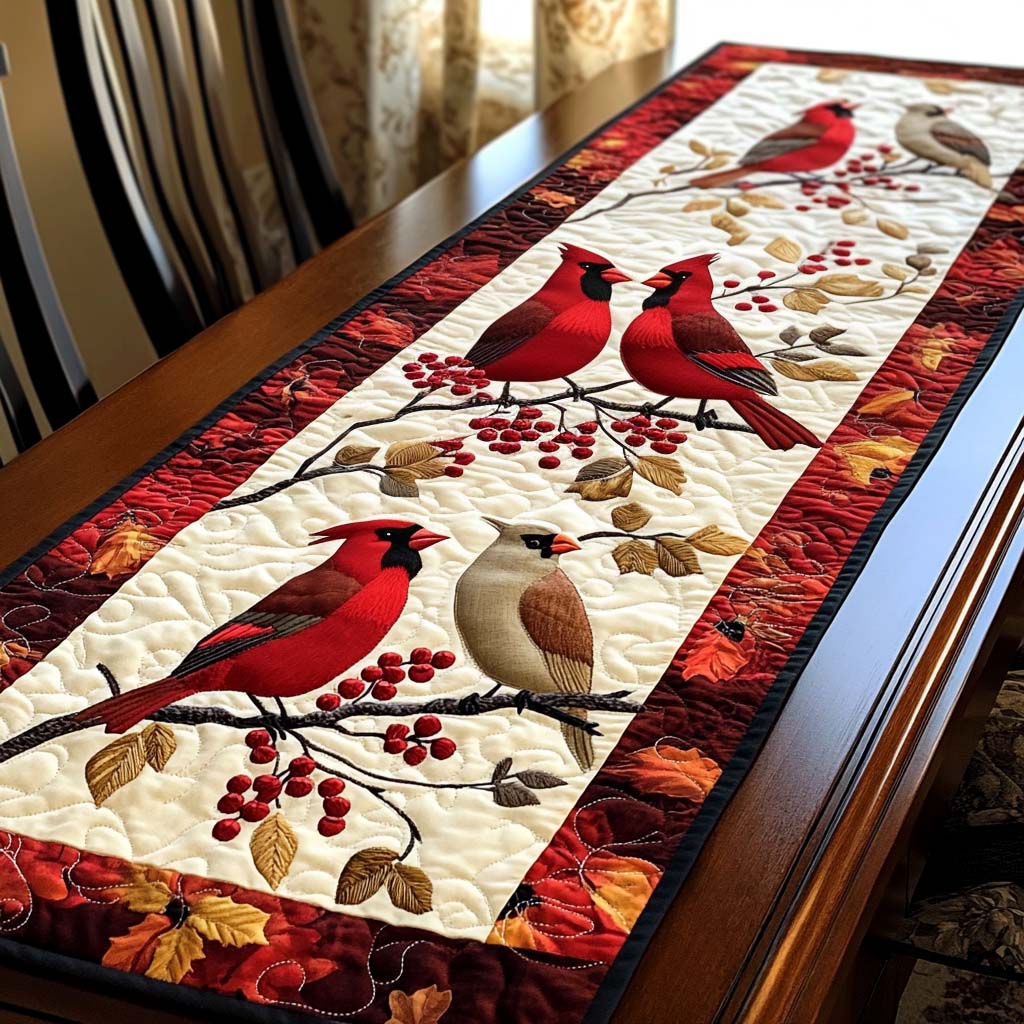 Scarlet Watch Quilted Table Runner NCU0NT1387