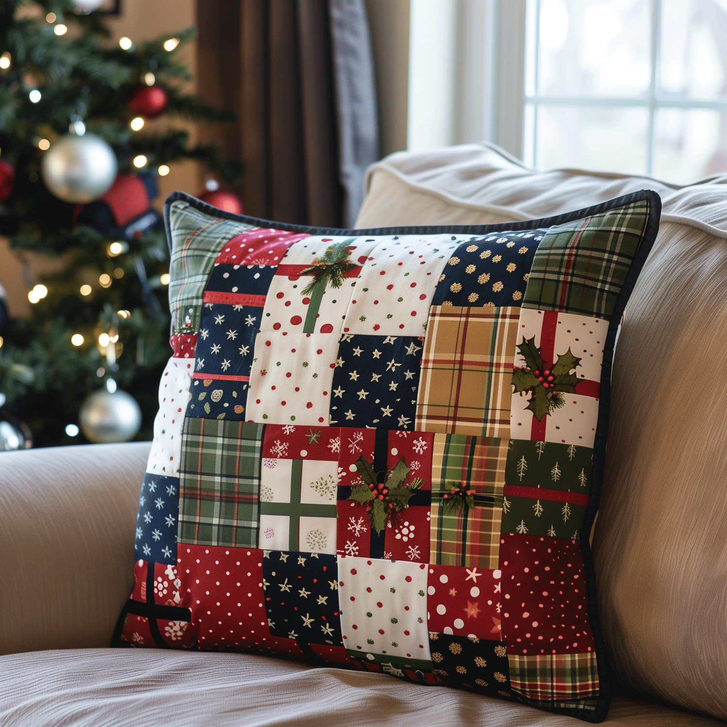 Season of Giving Quilted Pillow Case NCU0TH1144