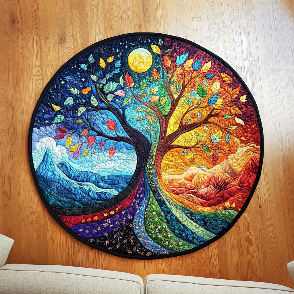 Seasons of Serenity Quilted Round Mat NCU0PT1013