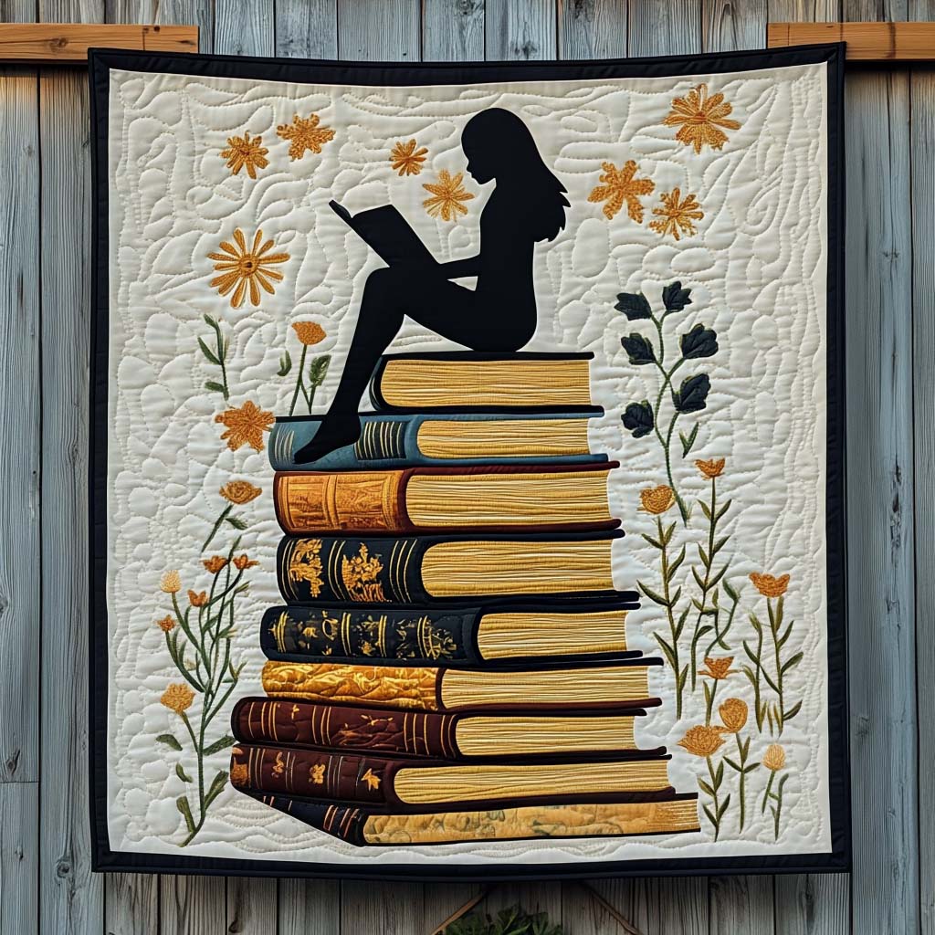 Shadow Of A Reader Quilted Blanket NCU0NT937