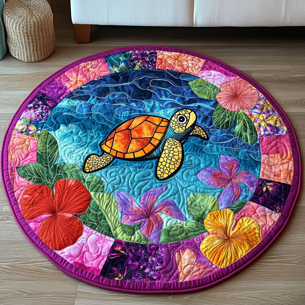 Shelled Delight Quilted Round Mat NCU0TL1447