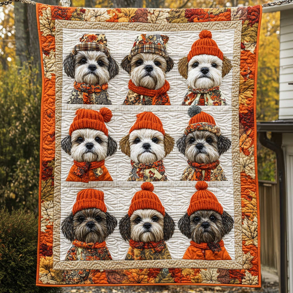 Shih Tzu Bliss Quilted Blanket NCU0DK451