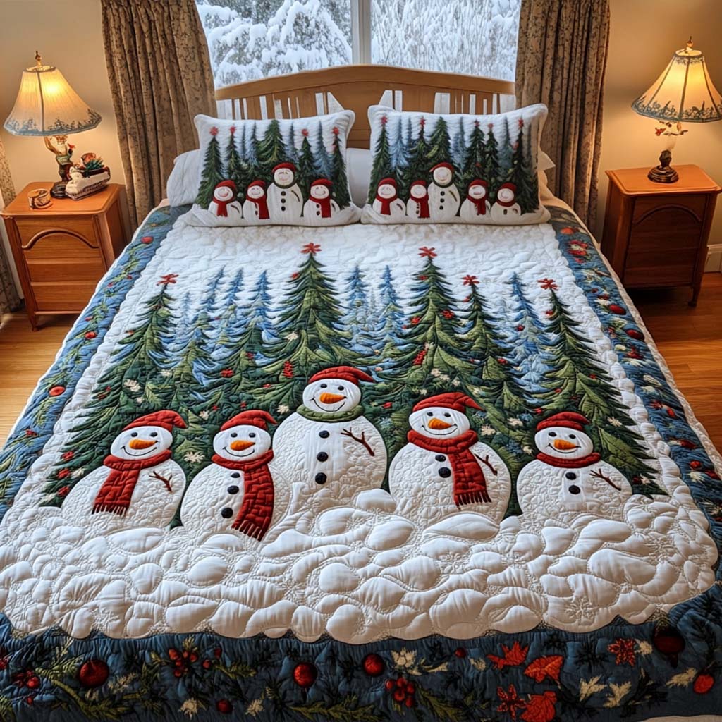 Christmas 3-Piece Quilted Bedding Set NCU0VT55