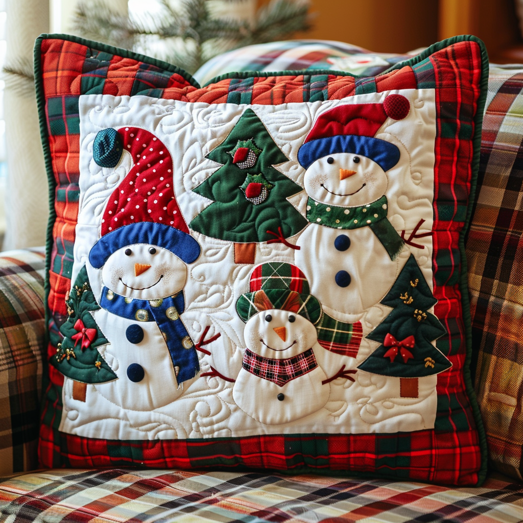 Snowy Cheer Quilted Pillow Case NCU0NT085