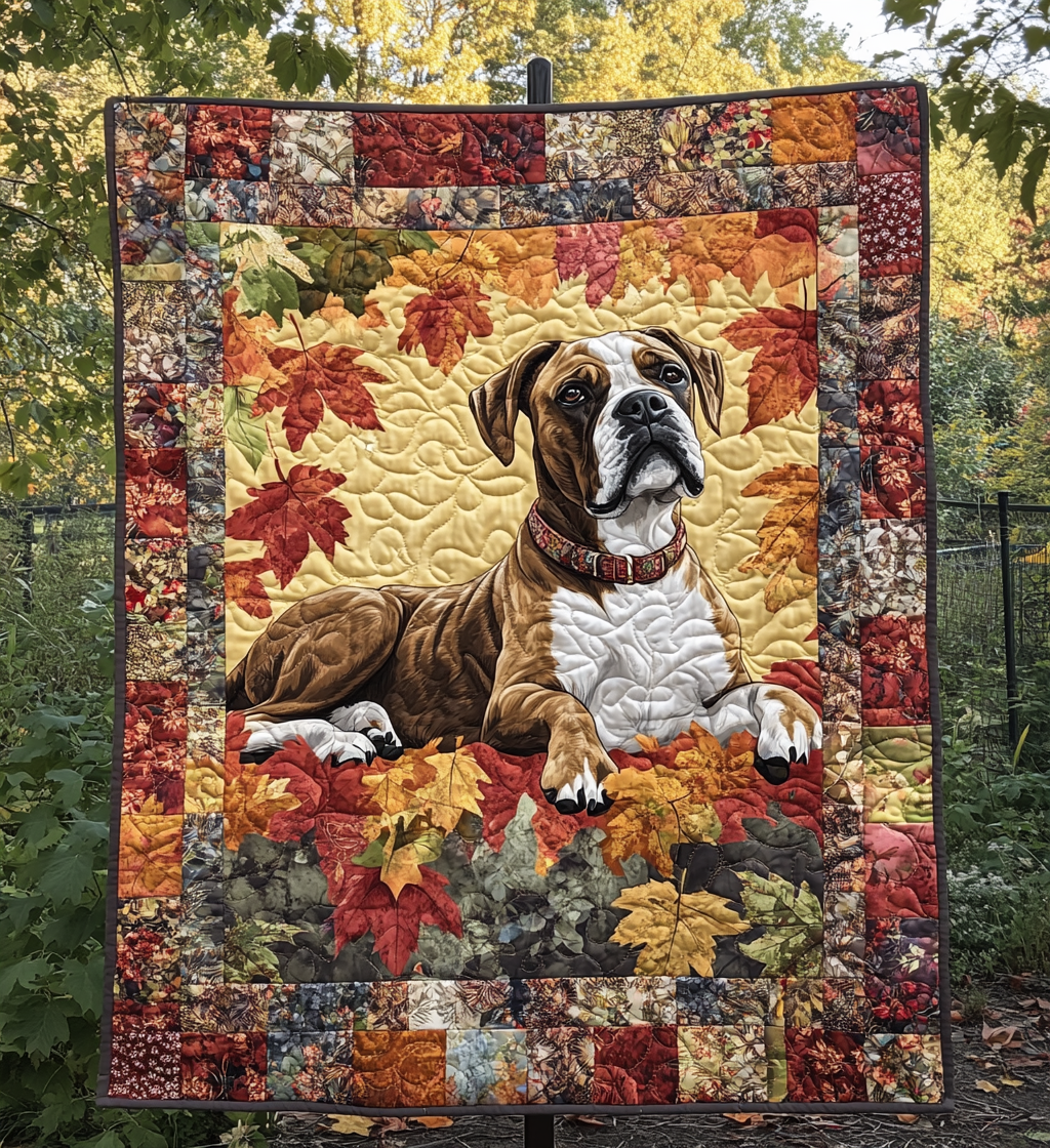 Soft Boxer Hug Quilted Blanket NCU0PT646