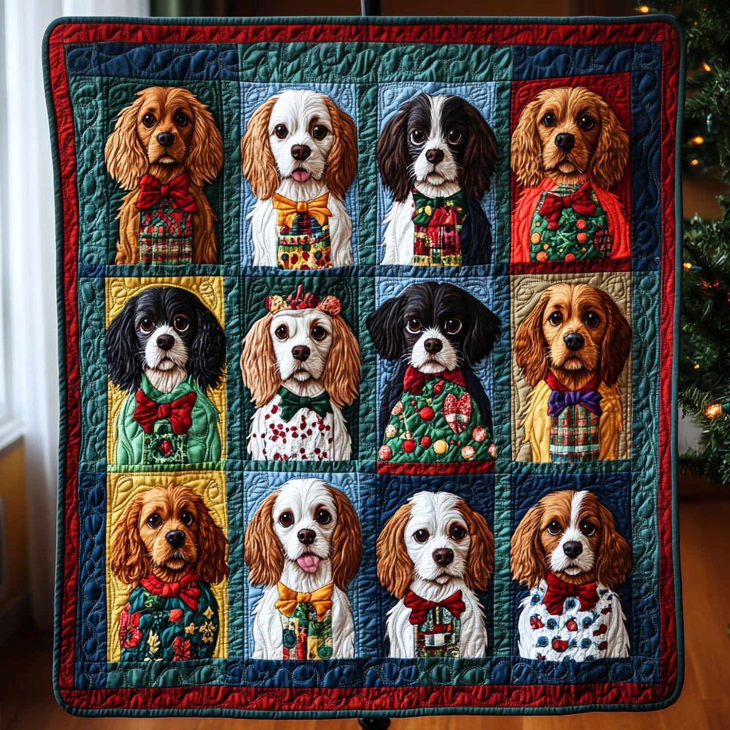 Spaniel Forever Quilted Blanket NCU0PT1724