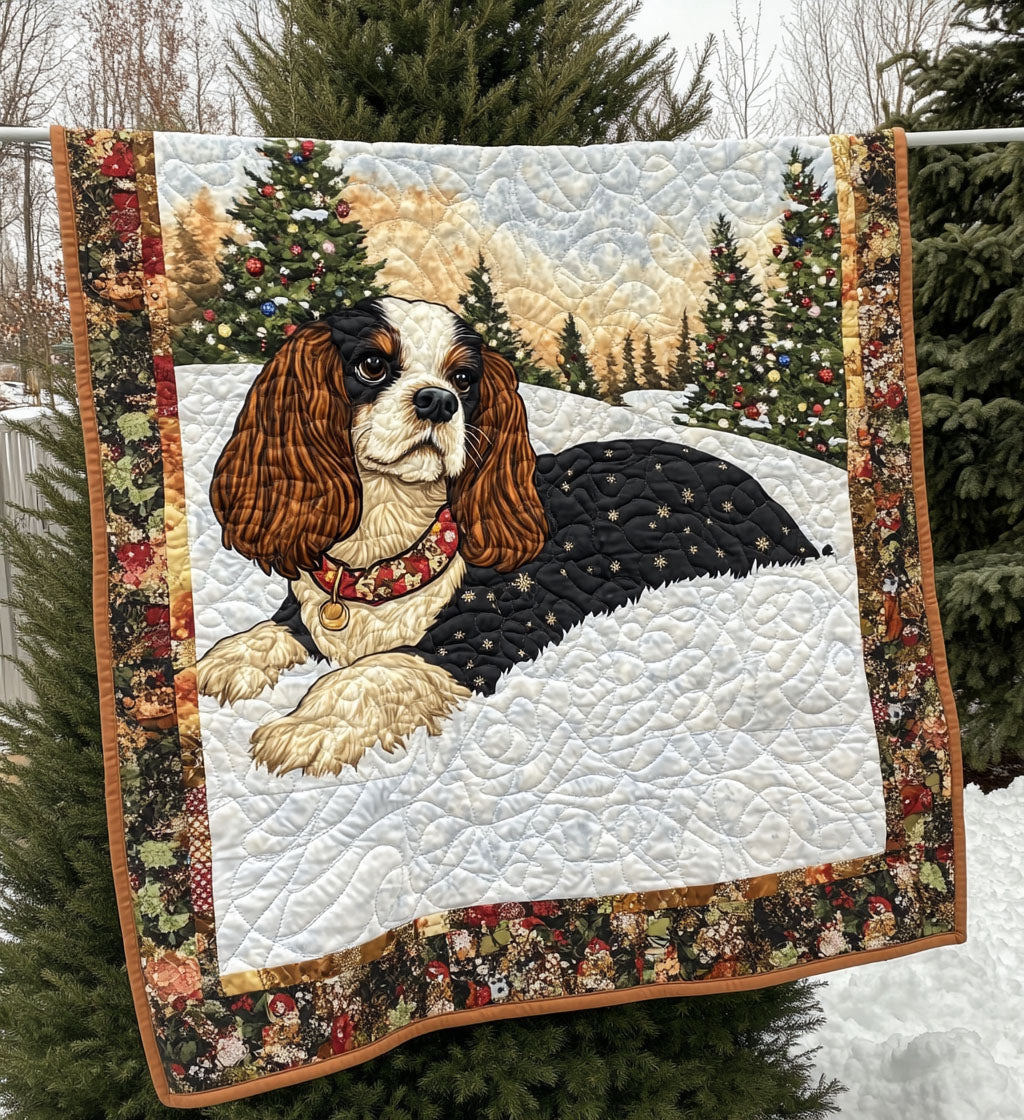 Spaniel Tranquility Quilted Blanket NCU0PT556