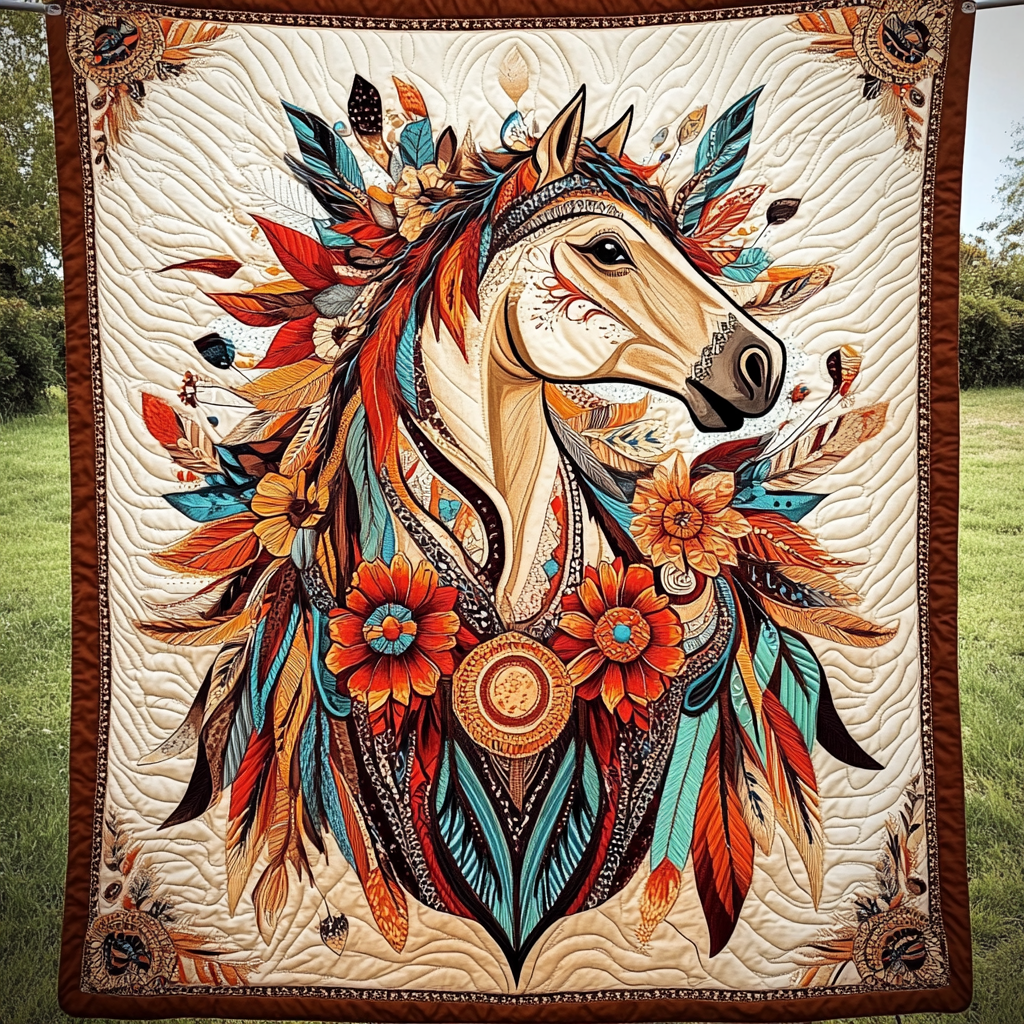 Spirit of the Plains Quilted Blanket NCU0DK1603