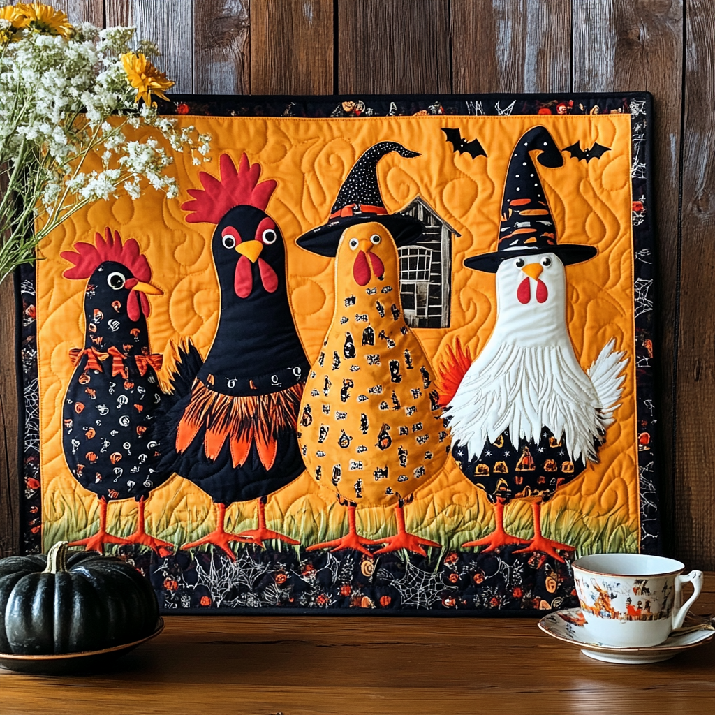 Spooky Farmyard Quilted Placemat NCU0TL1208