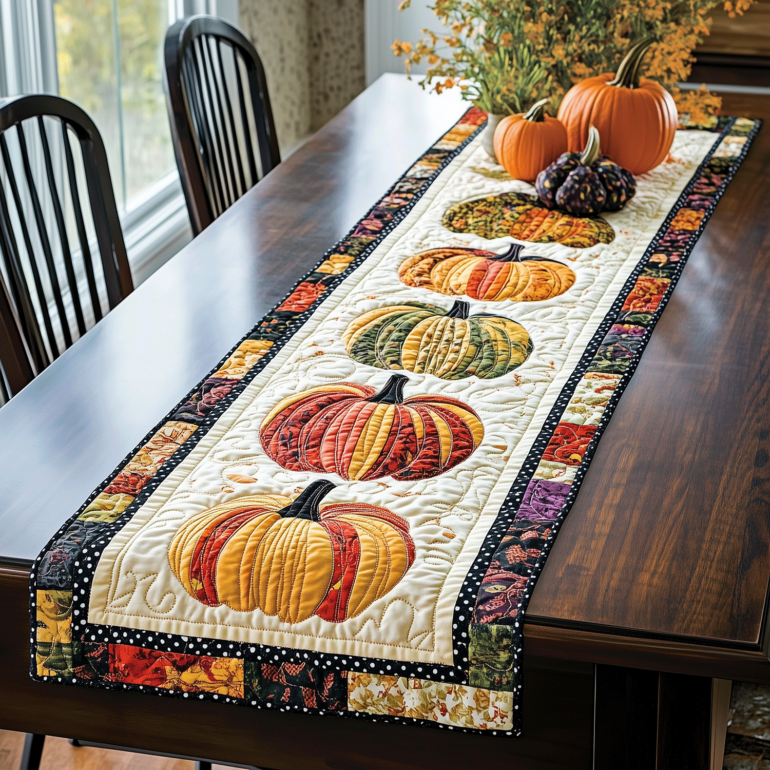 Spooky Harvest Quilted Table Runner NCU0TH1724