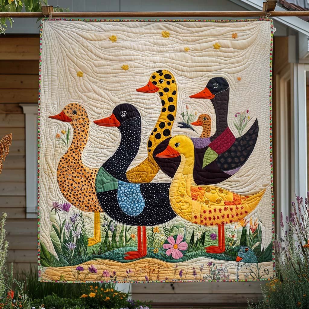 Spotted Friends Quilted Blanket NCU0NT778